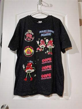 Make Some Magic Black Graphic Short Sleeve Tee